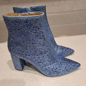 Betsey Johnson Light Blue Boots Size 8.5M New